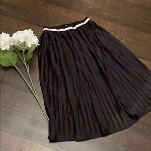 ASOS Design perforated pleated midi skirt